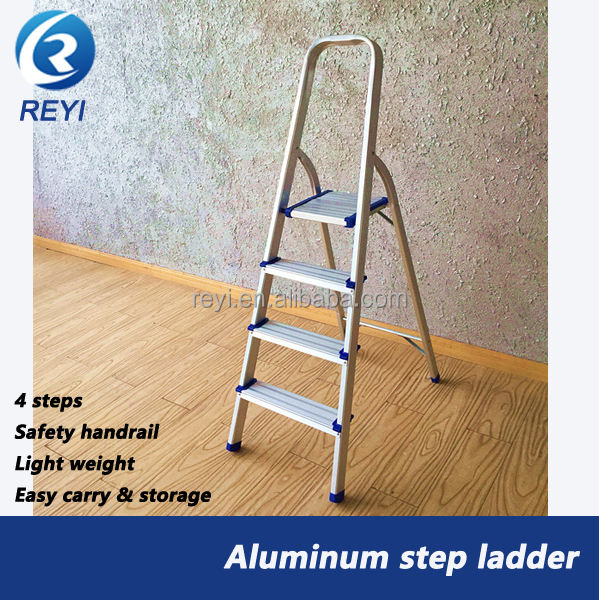 4 steps folding aluminum ladder